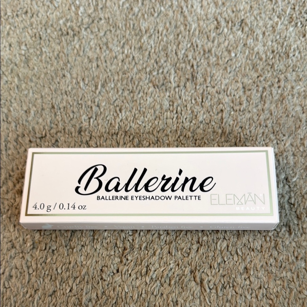 New in box Eleman Beauty Ballerine eyeshadow palette 4.0g/ 0.14oz .